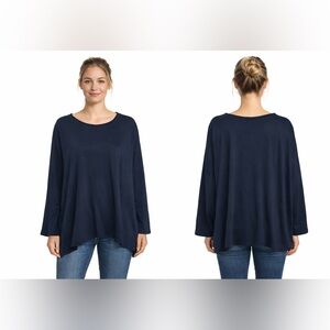 Frank & Eileen Lab Size L Black Oversized Dolman Sleeve Supima Cotton Tee Shirt